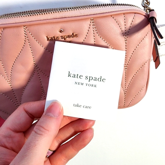Nwt Kate Spade Pink Quilted Crossbody Bag - Picture 6 of 13